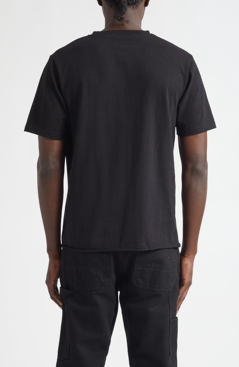 JKEEFER Line Up Organic Cotton Graphic T-Shirt, Alternate, color, Black