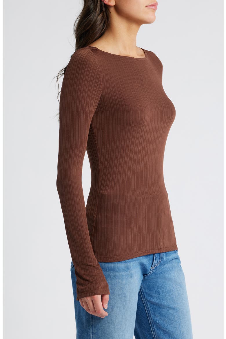 Lucina Variegated Rib Top, Alternate, color, LANDSLIDE