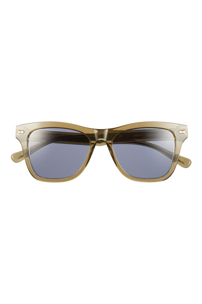 53mm Round Sunglasses, Main, color, GREEN GREEN BLUE
