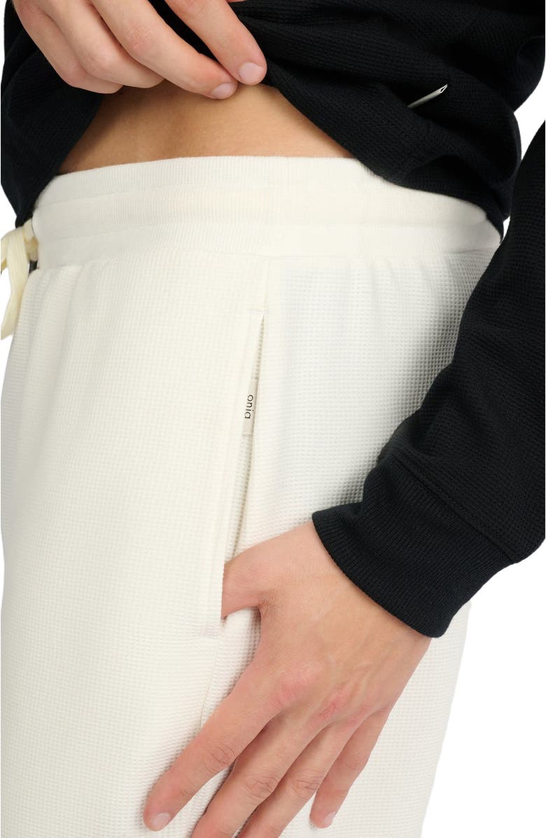 Onia Waffle Jogger, Alternate, color, Egret