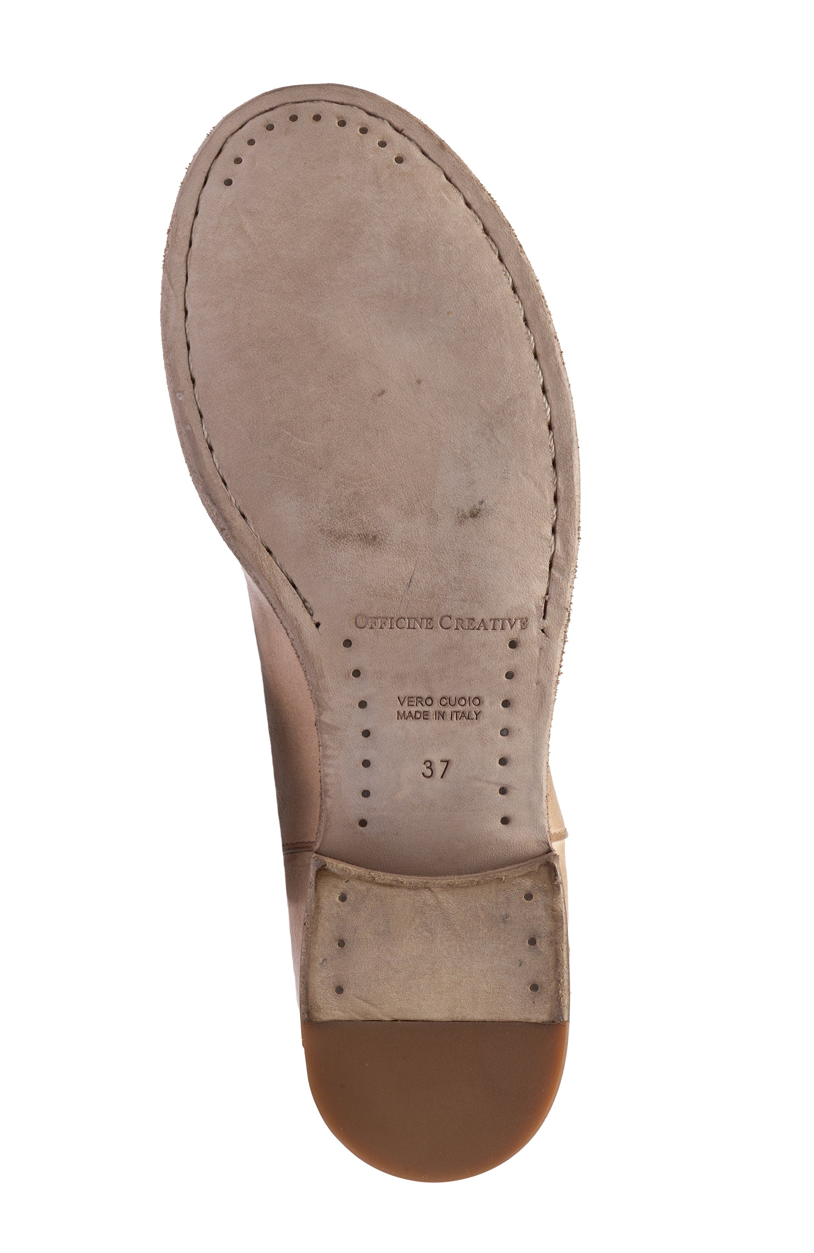 Officine Creative Shantel 003 Leather Zipped Boots, Alternate, color, Taupe