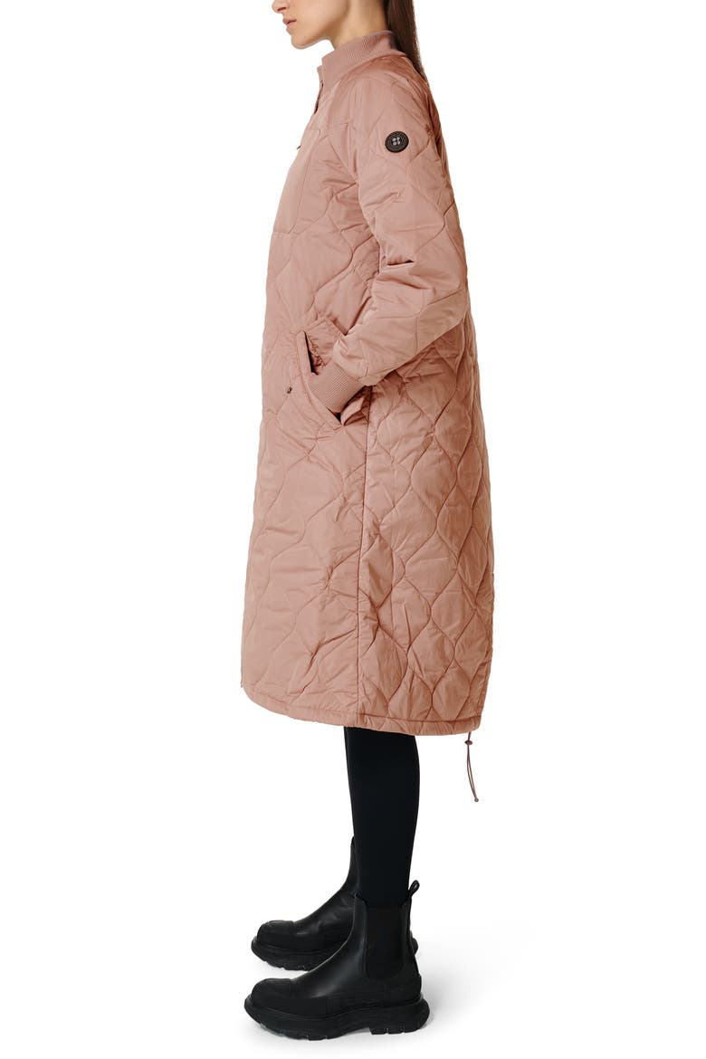 Long Quilted Coat, Alternate, color, CHATEAU PINK