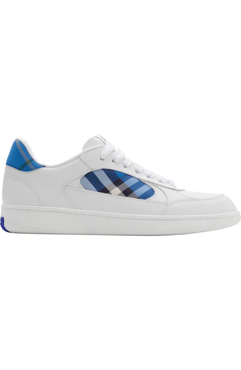 Burberry Terrace Check Court Sneaker, Main, color, White/ Hyacinth Ip Ch