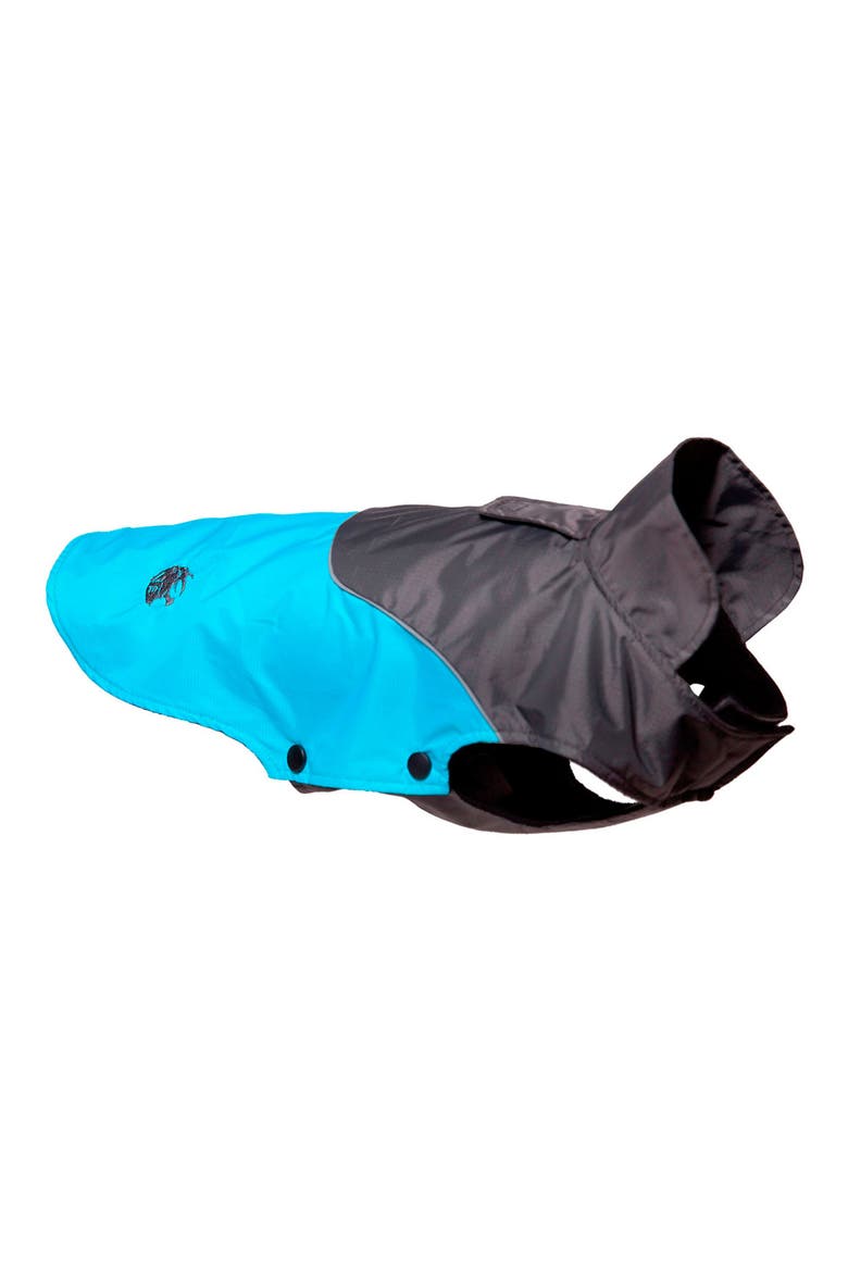 Touchdog Subzero-Storm Waterproof 3M Reflective Dog Coat, Alternate, color, SKY BLUE AND BLACK