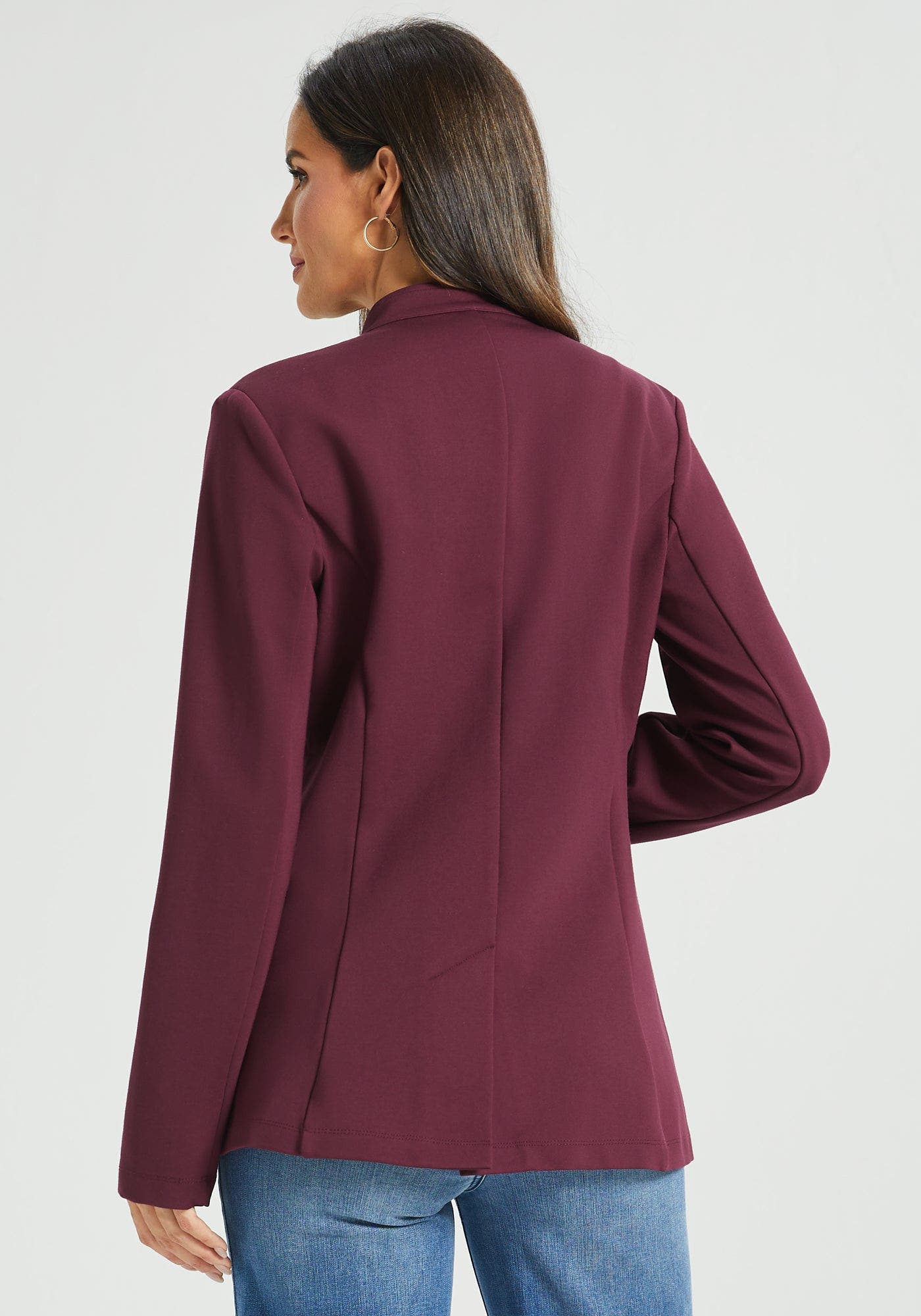 Military Zip Jacket Stretch Ponte - image 2