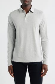 Robert Barakett Monolif Stripe Long Sleeve Polo