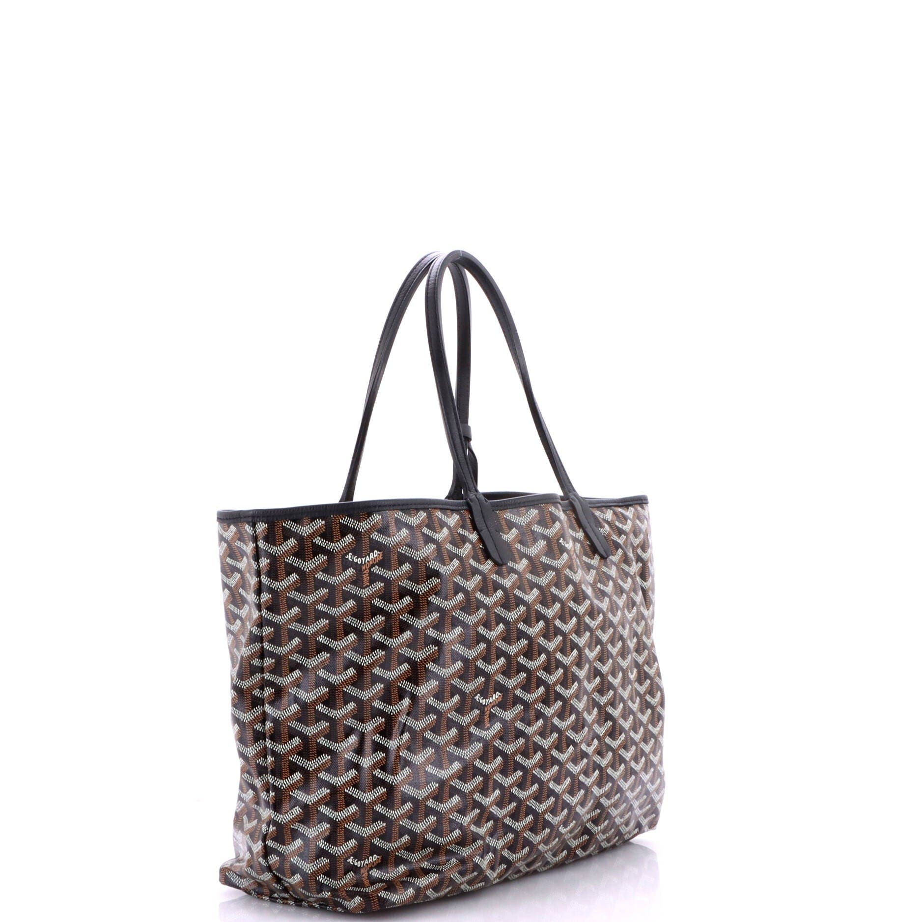 Saint Louis Tote Coated Canvas PM, Alternate, color, Black