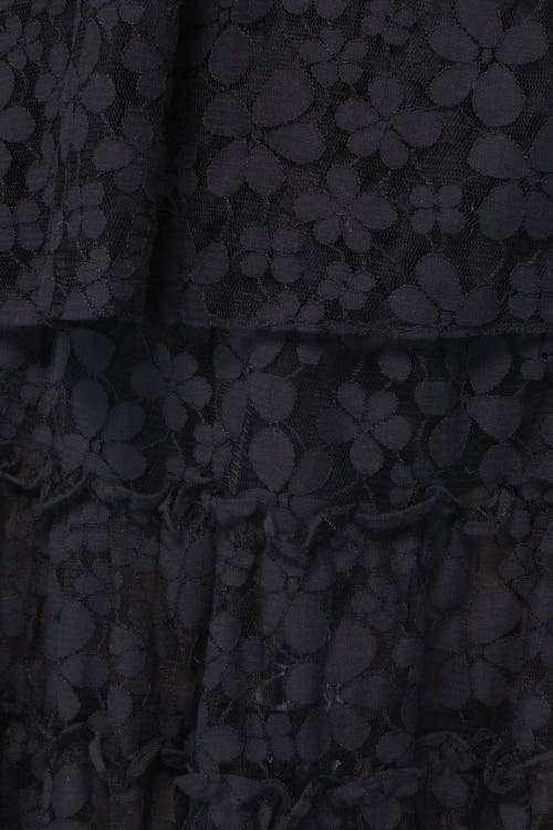 Shop Anna Sui Shadow Blossom Tulle Tiered Petticoat Skirt