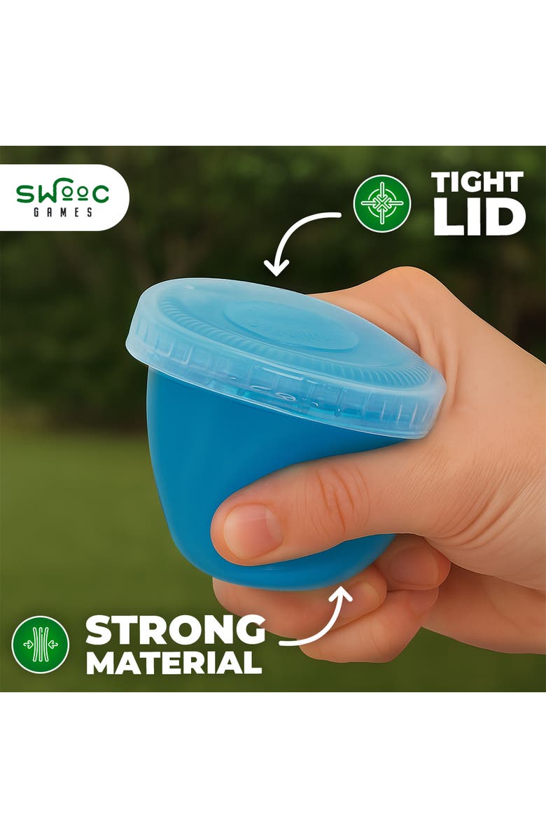 Swooc Games 105 Extra/Replacement Gelatin Shot Cups & Lids, Alternate, color, Clear