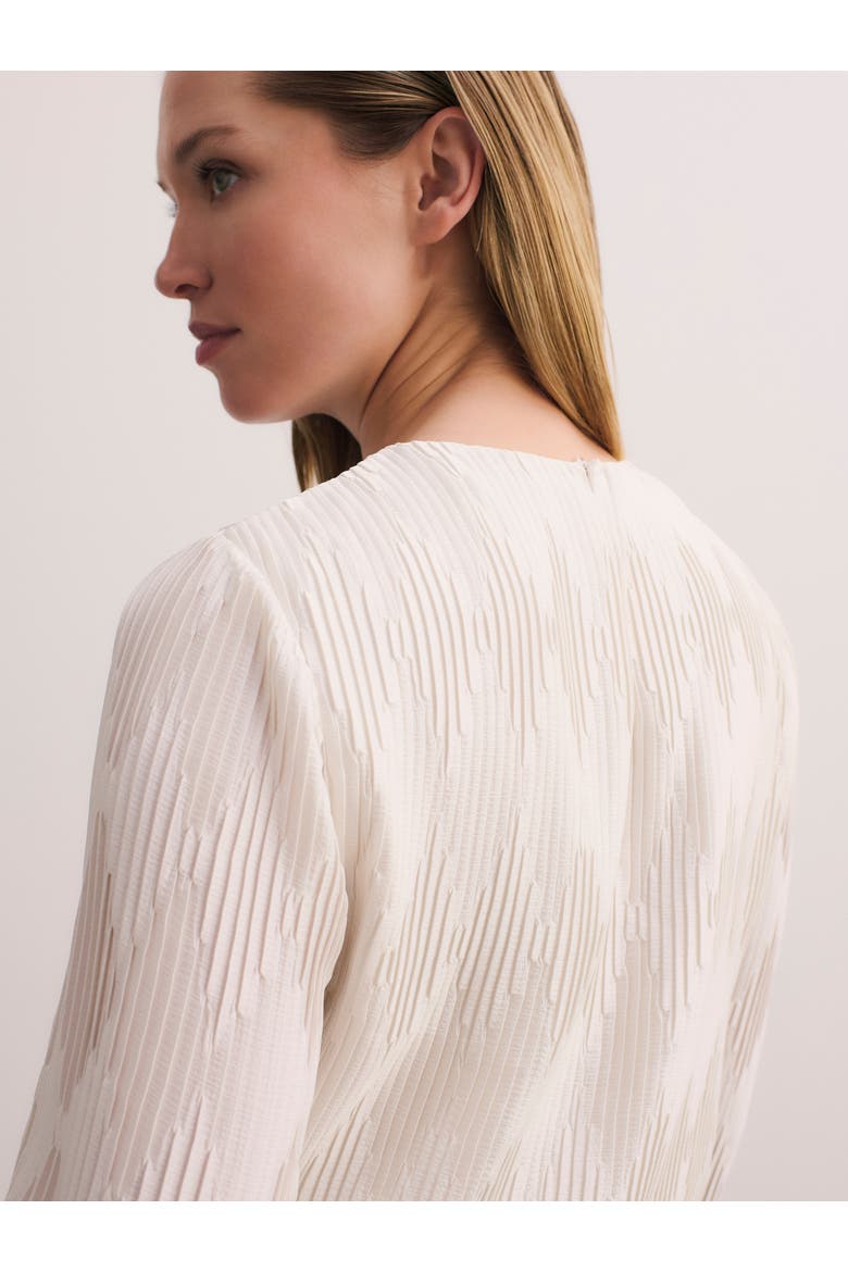 Ellesmere Plisse Blouse, Alternate, color, Ivory
