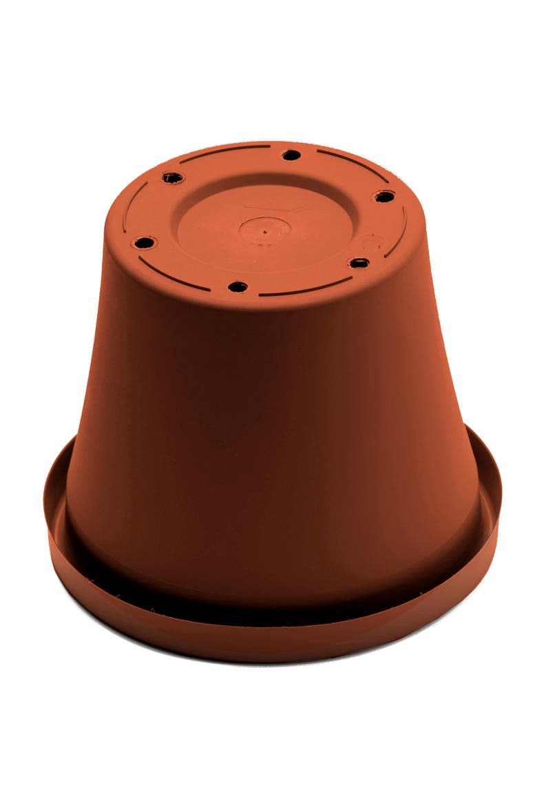 12 Inch Terra Pot Planter, Terra Cotta, Alternate, color, Brown