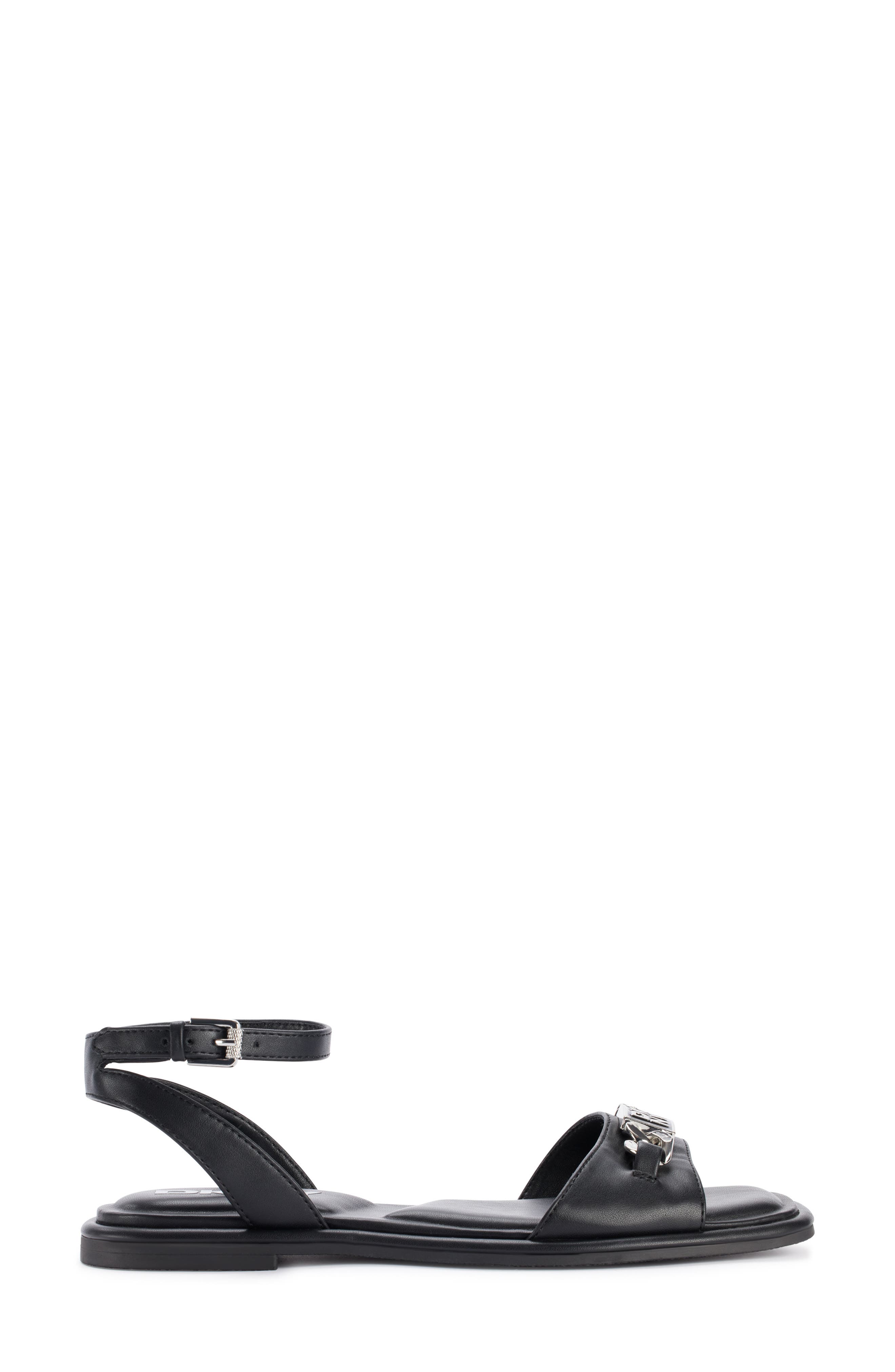 DKNY Bacliff Ankle Strap Sandal, Alternate, color, Black