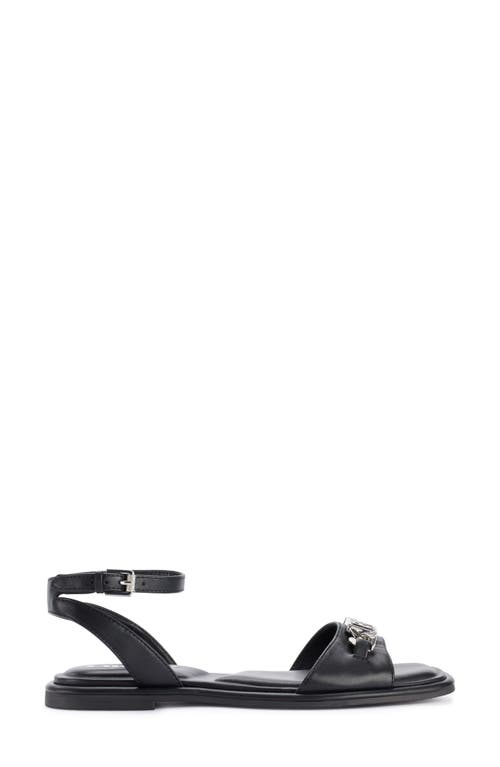 Dkny Women's Bacliff Flat Ankle Strap Sandal In Black