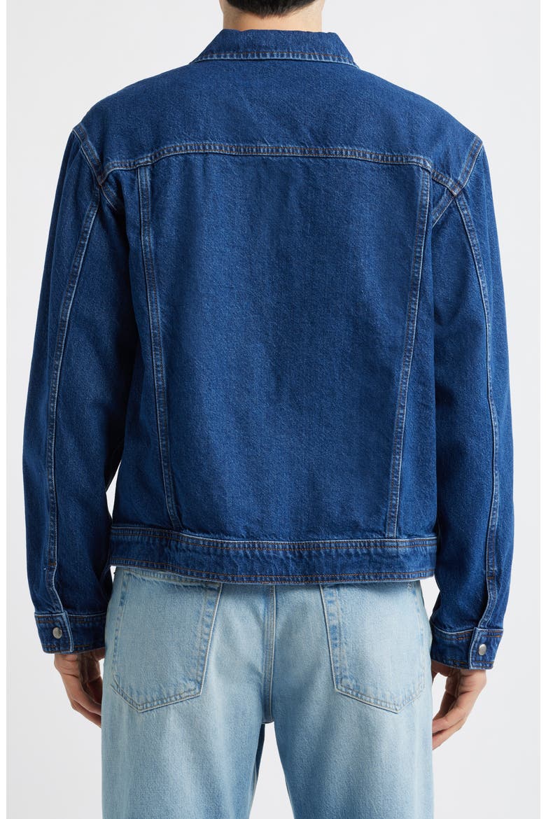 Cast Denim Jacket, Alternate, color, DARK INDIGO