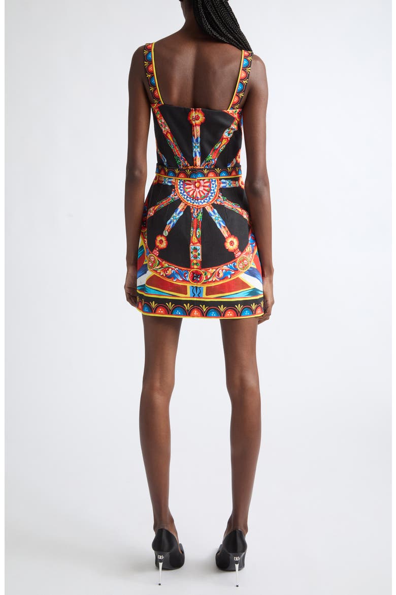 Carretto Canvas Minidress, Alternate, color, VARIANTE ABBINATA