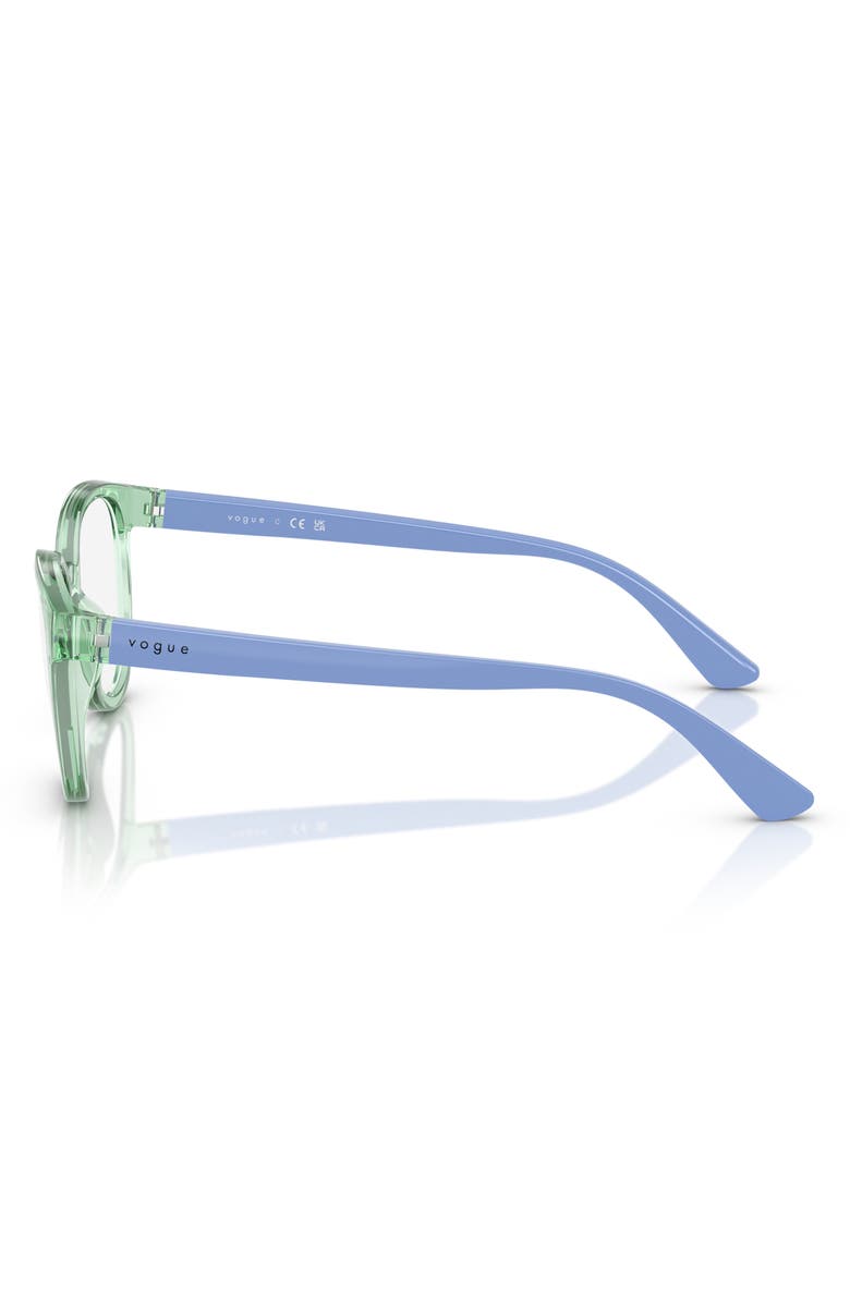 VOGUE 45mm Pillow Optical Glasses, Alternate, color, Transparent Green