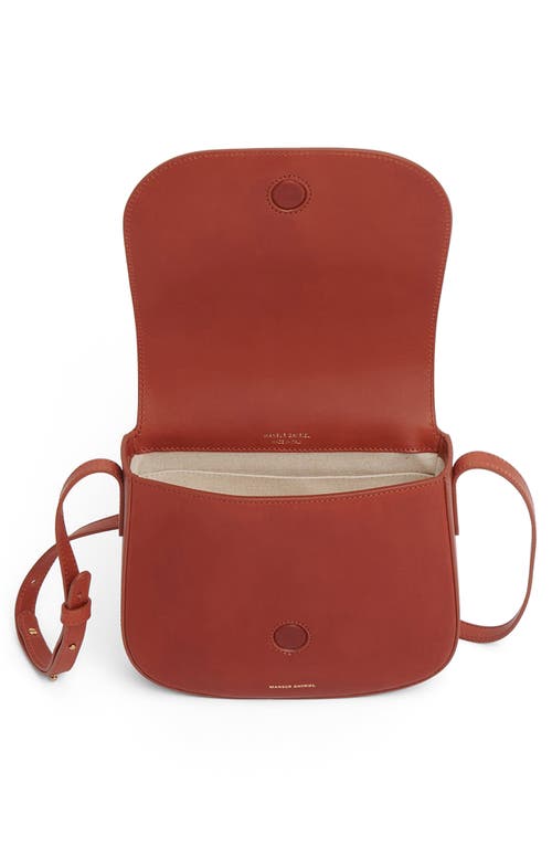 Mansur Gavriel Classic Leather Crossbody Bag In Brown