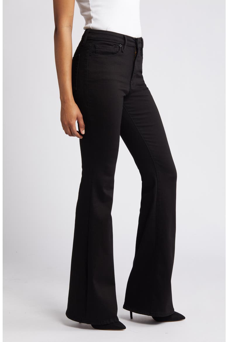 Good Legs Flare Jeans, Alternate, color, BLACK001