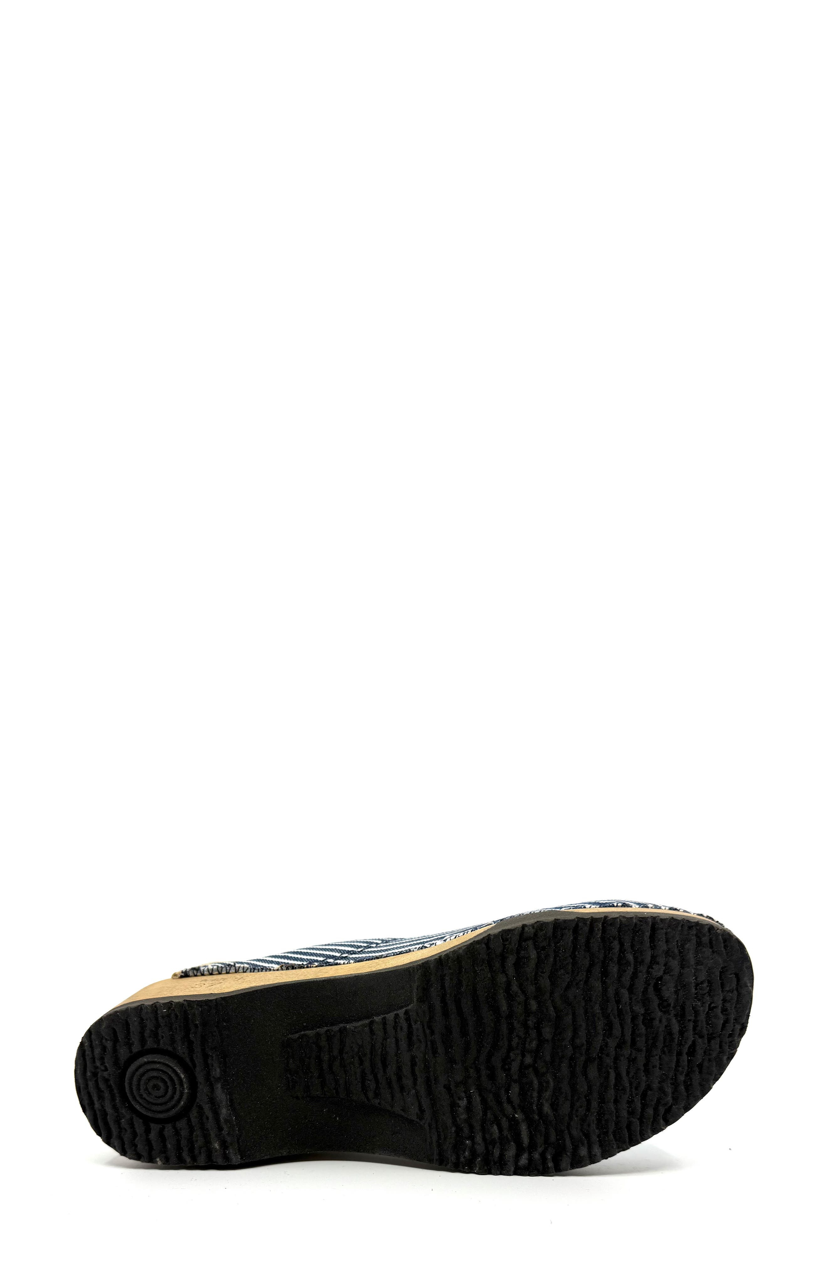 KUNSTEN Embla Clog, Alternate, color, Indigo White Stripe
