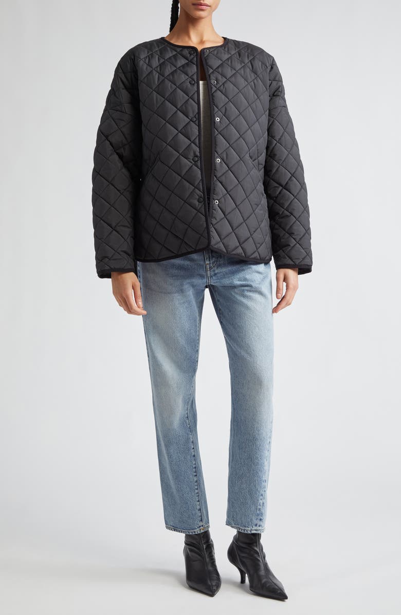 TOTEME Oversize Quilted Jacket, Alternate, color,