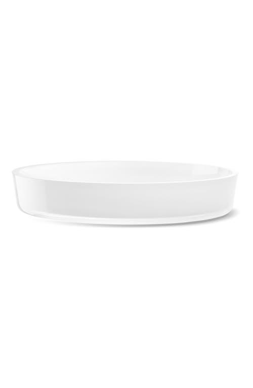 Lsa Collective Low Glass Bowl In White