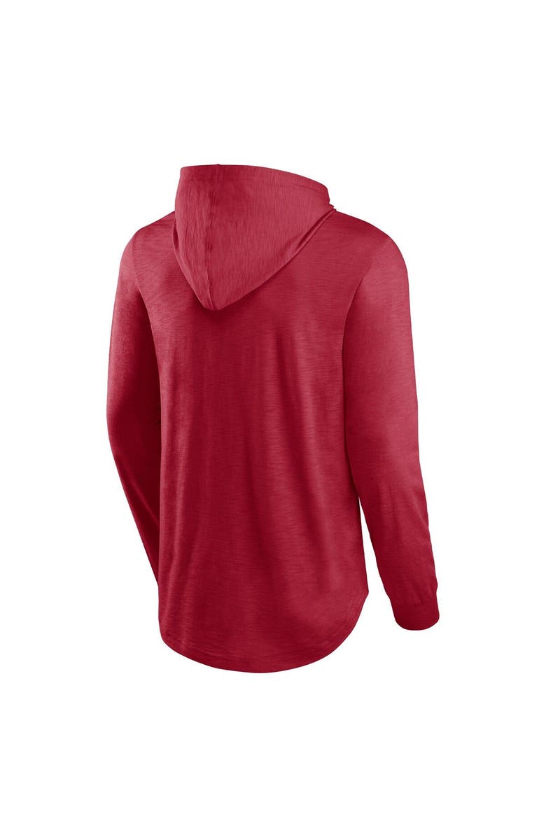 FANATICS Men's Fanatics Branded Red Tampa Bay Buccaneers Front Runner Long Sleeve Hooded T-Shirt, Alternate, color, Red