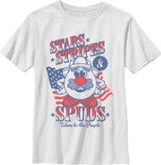 MR. POTATO HEAD Boy's Mr. Potato Head Stars Stripes and Spuds Graphic T-Shirt
