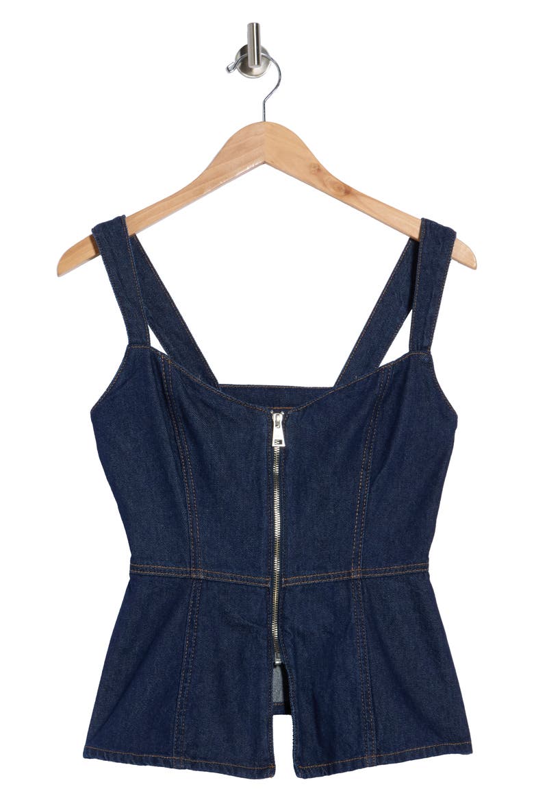 Zeta Denim Top, Alternate, color, GRENADA
