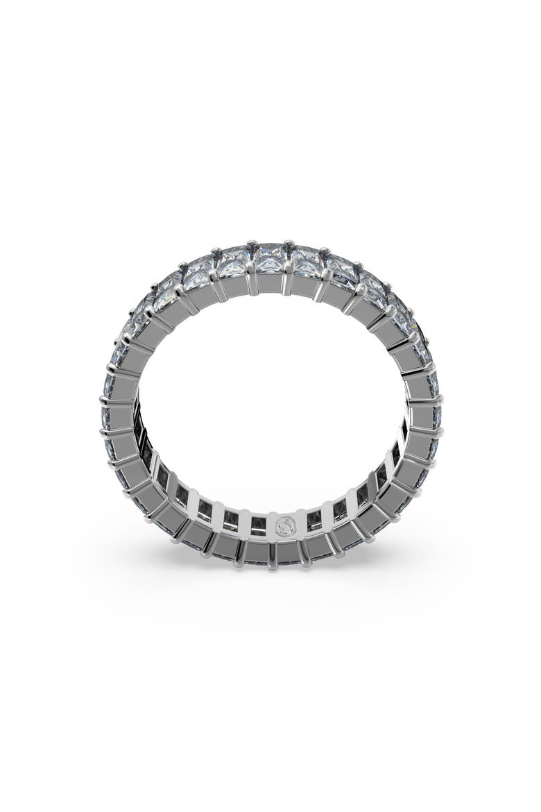 Matrix Baguette Crystal Eternity Ring, Alternate, color, GREY