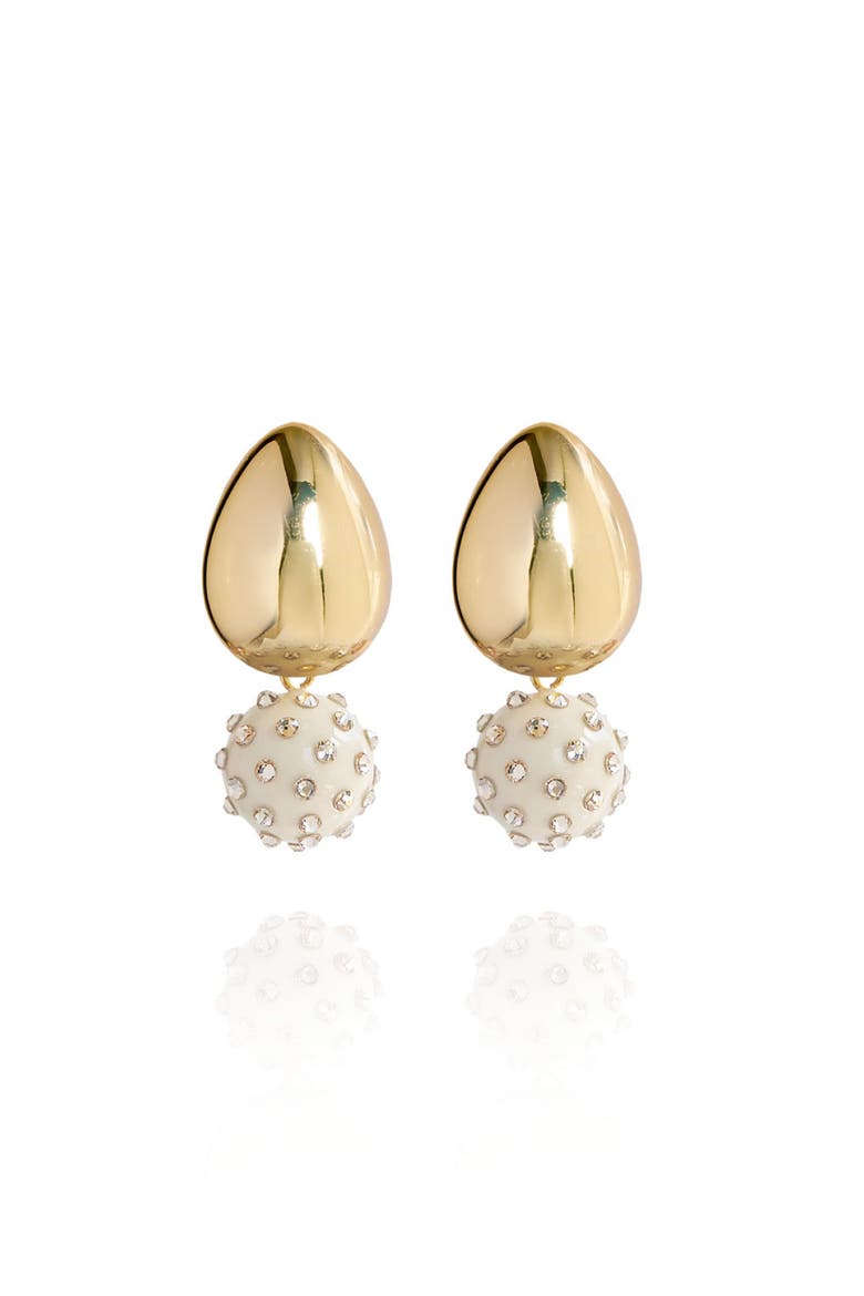 Tulia Jet Earrings, Main, color, Golden Ivory
