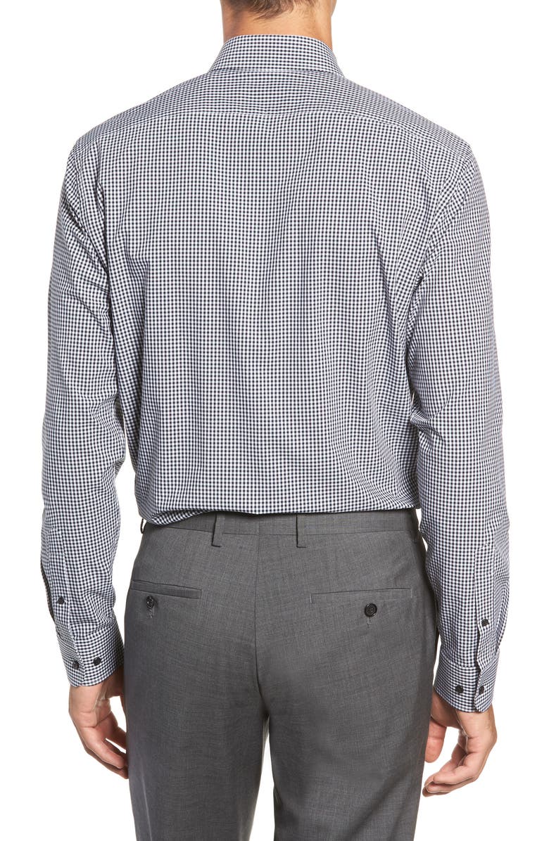 NORDSTROM MEN'S SHOP Tech-Smart Trim Fit Stretch Check Dress Shirt, Alternate, color, 