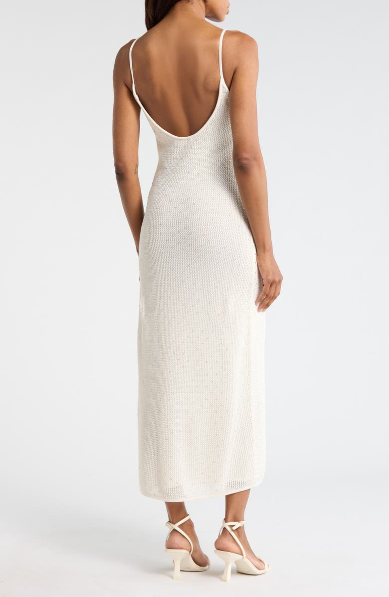 A.L.C. Lyra Embellished Knit Dress, Alternate, color, Off White