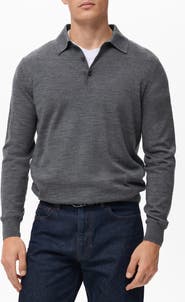 MANGO Wool Sweater Polo