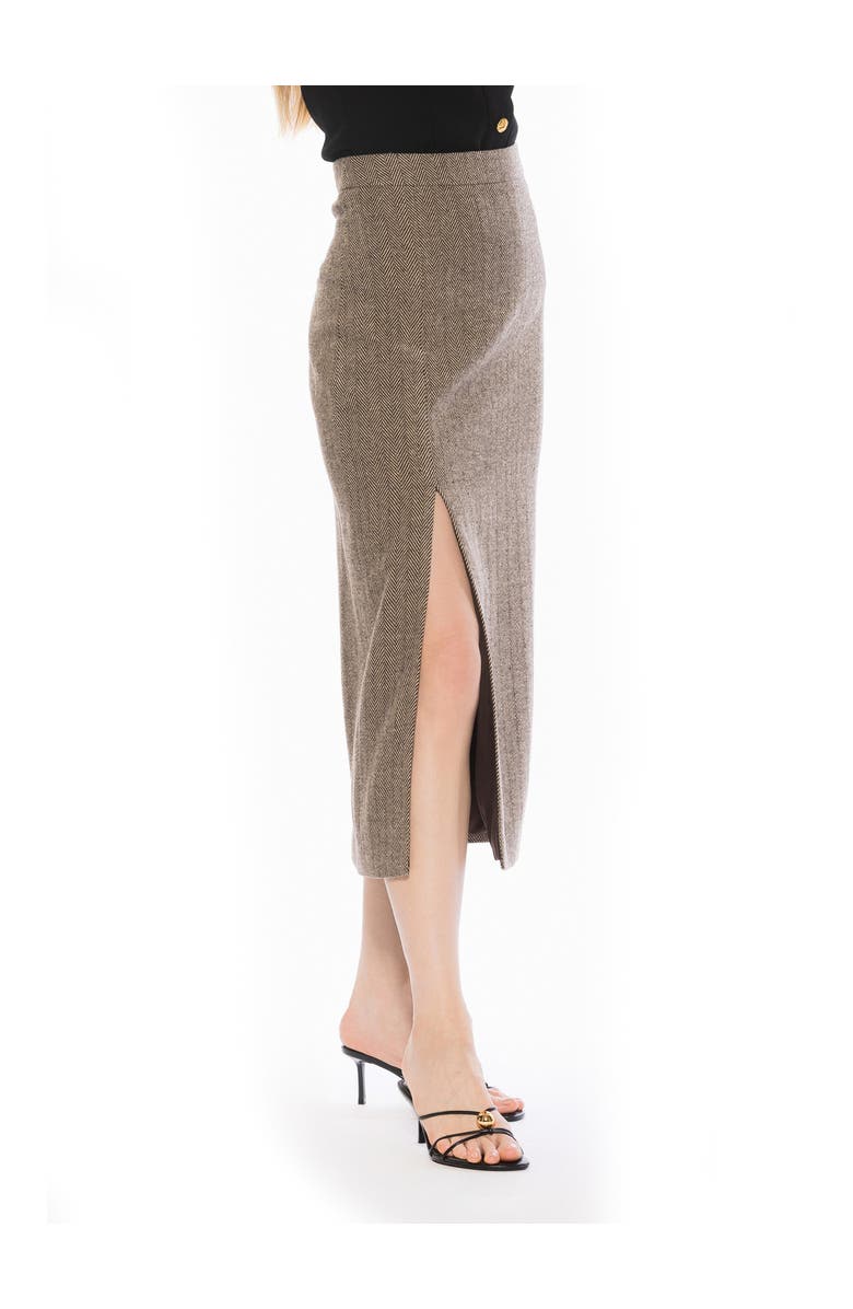 Alexia Admor Onyx Skirt, Alternate, color, Herringbone