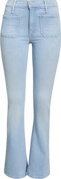 MOTHER The Patch Pocket Mid Rise Flare Jeans