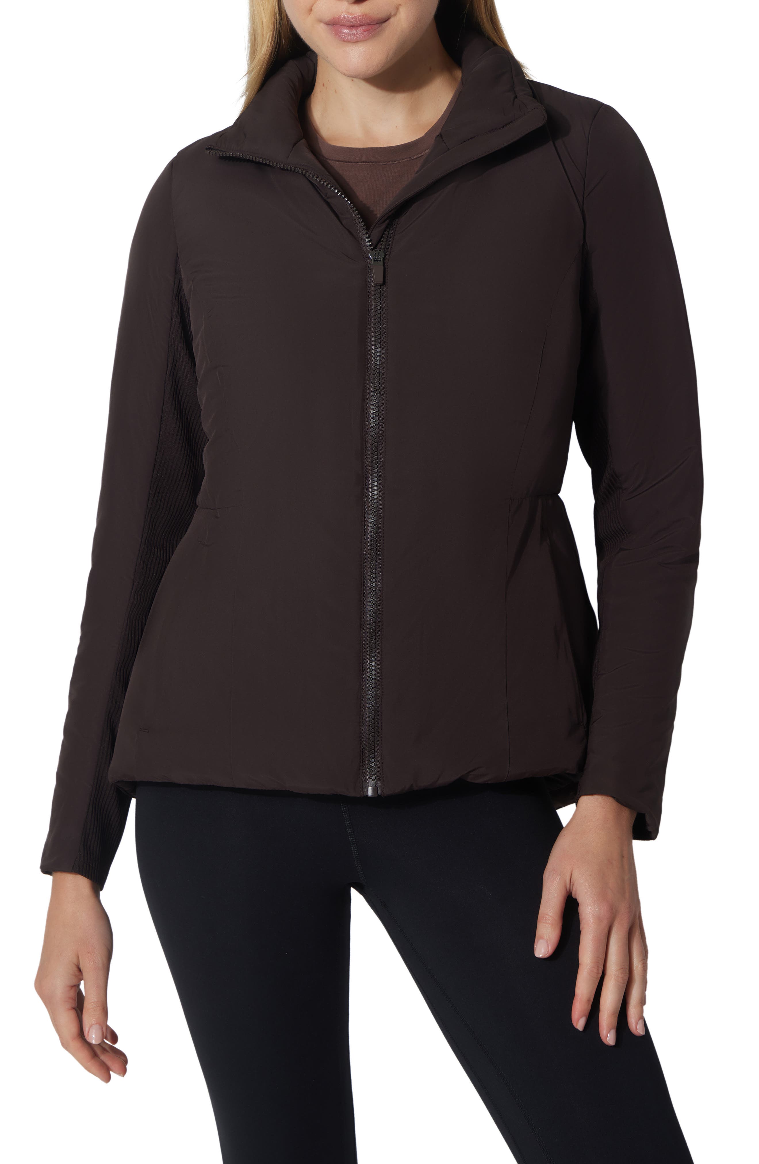 90 DEGREE BY REFLEX Winter Pilot Flare Puffer Jacket