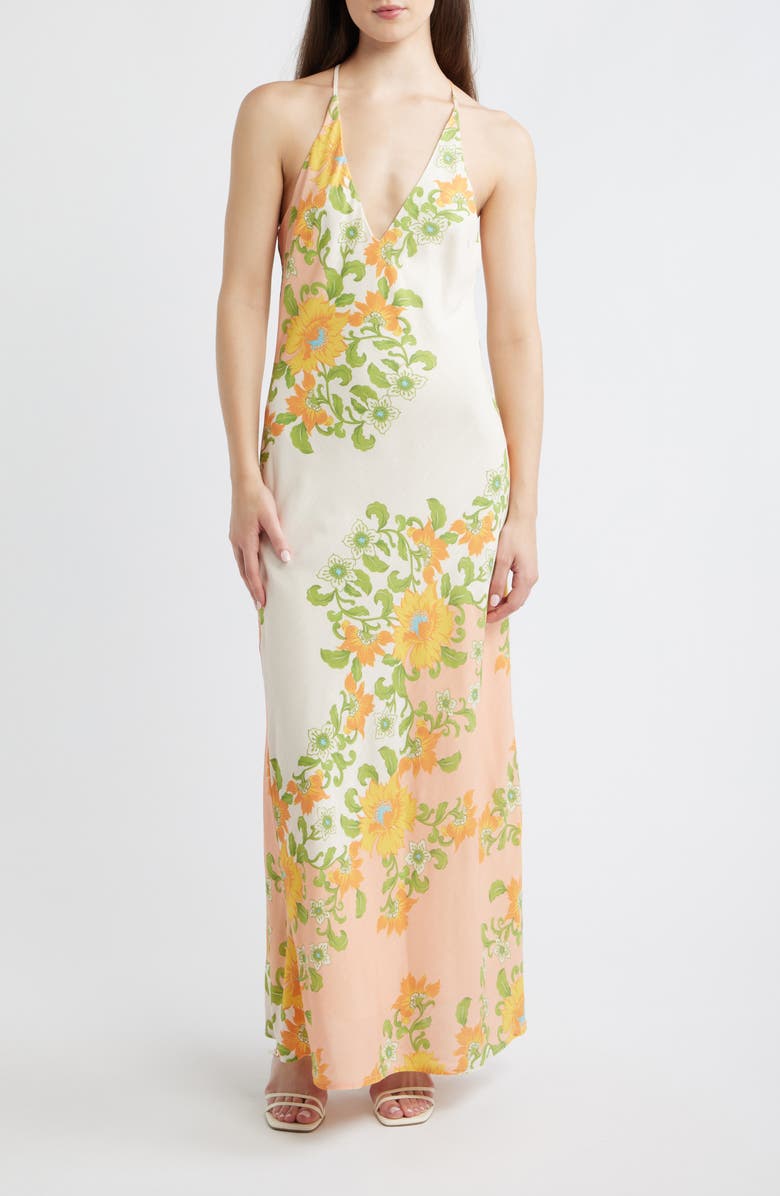 Petal & Pup Haruki Floral Racerback Maxi Dress, Main, color,