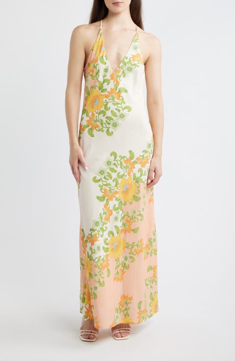 Haruki Floral Racerback Maxi Dress