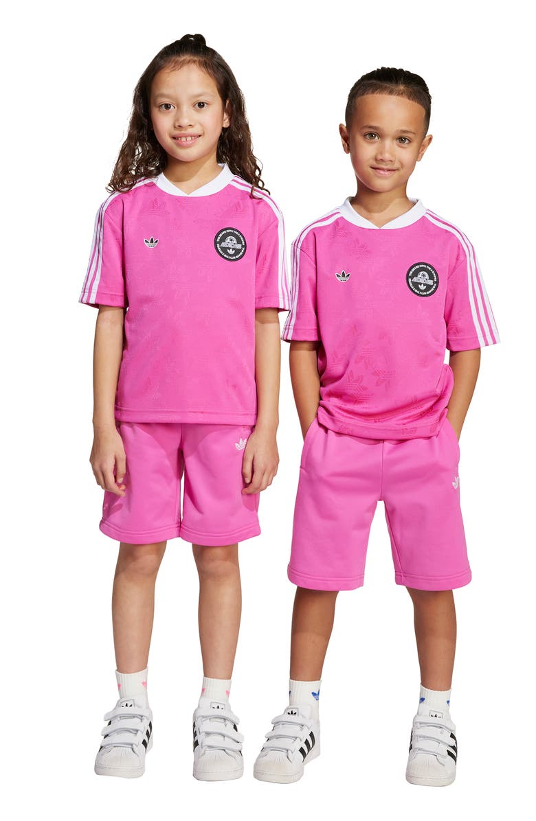adidas Kids' Sport Jersey & Shorts Set, Alternate, color, Semi Lucid Fuchsia