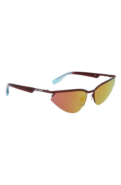 Karl Lagerfeld 61mm Modified Rectangular Sunglasses