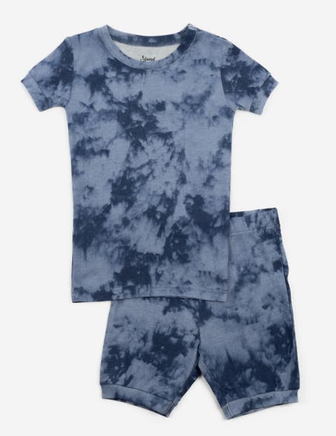 Kids Short Sleeve Cotton Tie Dye Matching Family Pajamas (Toddler, Little Kid & Big Kid)