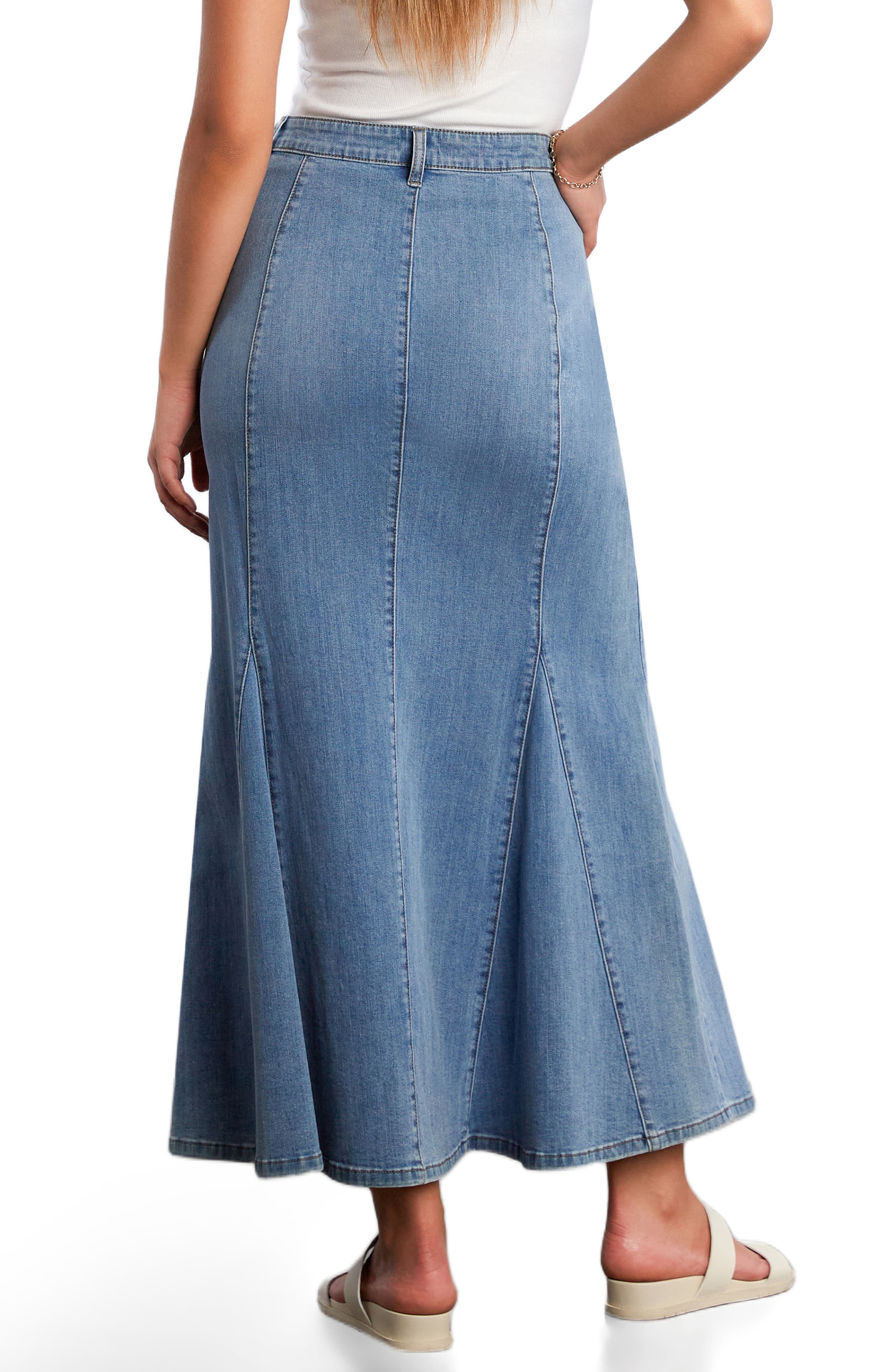 My Queen Denim Maxi Skirt - image 4
