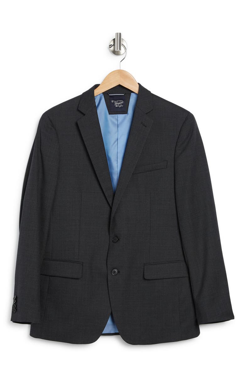 Original Penguin Black Birdseye Stretch Suit Jacket, Alternate, color, Charcoal