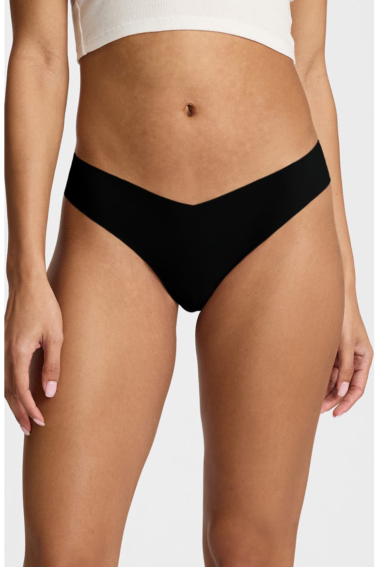 Microfiber Assorted 3-Pack Thongs, Alternate, color, MULTI COLORED OR PACK
