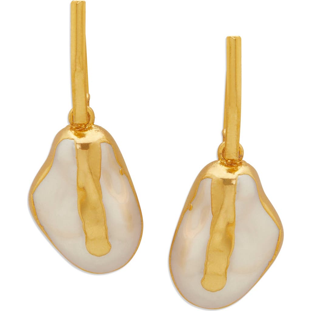Dhwani Bansal Kora Drops In Gold Plated