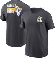 Nike Men's Nike Anthracite Los Angeles Rams Blitz Essential T-Shirt