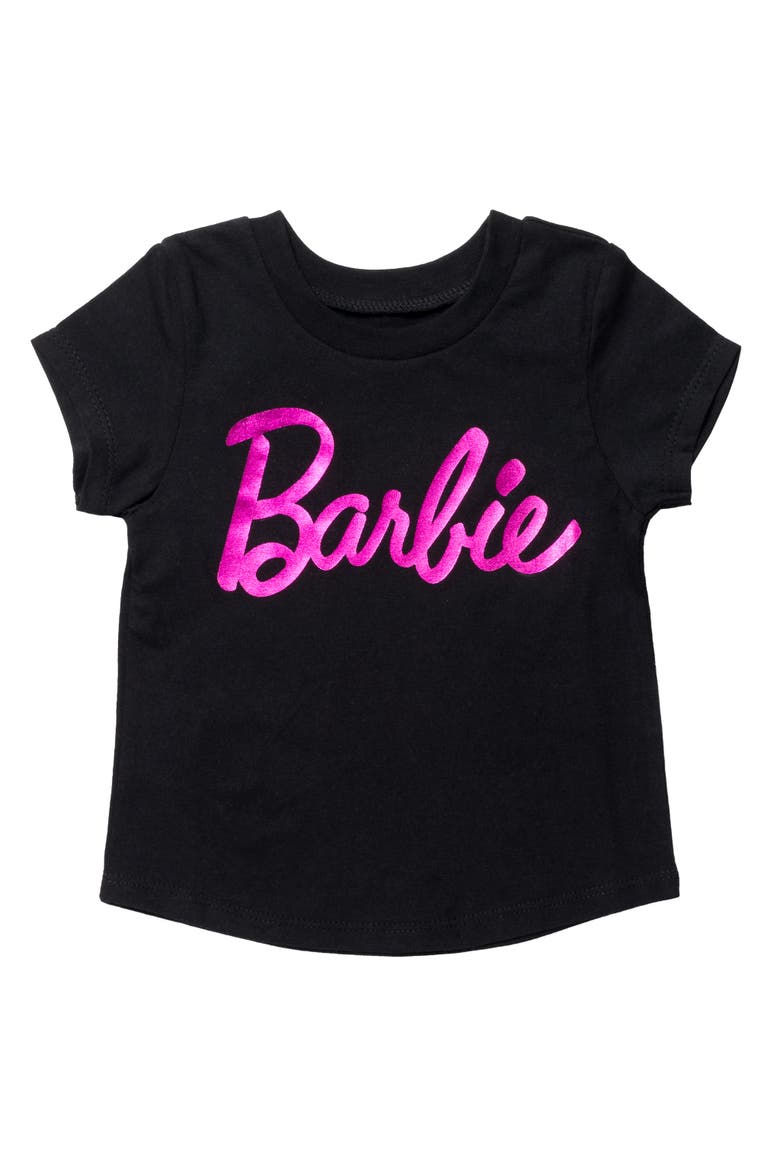 Short Sleeve T-Shirt, Main, color, Black Pink Logo