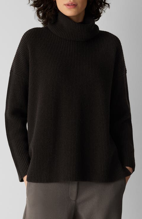 Rib Turtleneck Sweater