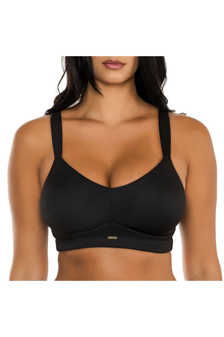 Holly Wire-Free Seamless Bra, Main, color, Black