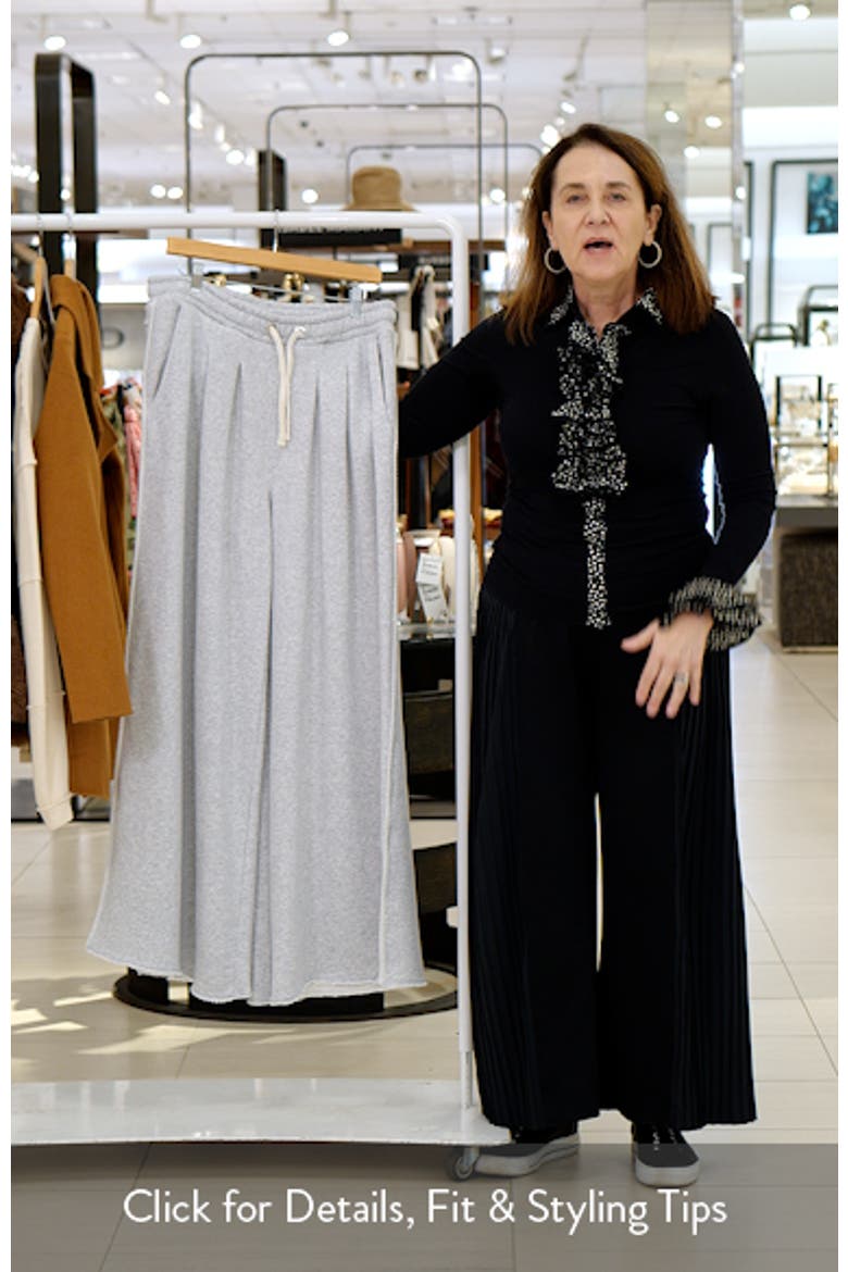 Elenyx Pleated Wide Leg Drawstring Pants video
